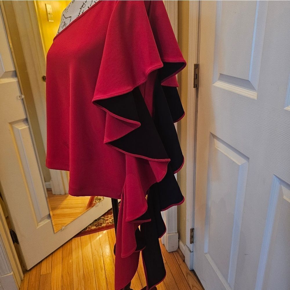 Dramatic One Shoulder Top Balanced By Entire Side… - image 4